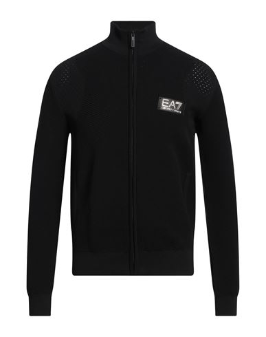 Ea7 Man Sweatshirt Black Size 3XL Polyamide