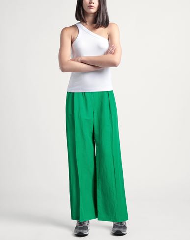Woman Pants Green Size 10 Viscose, Polyester