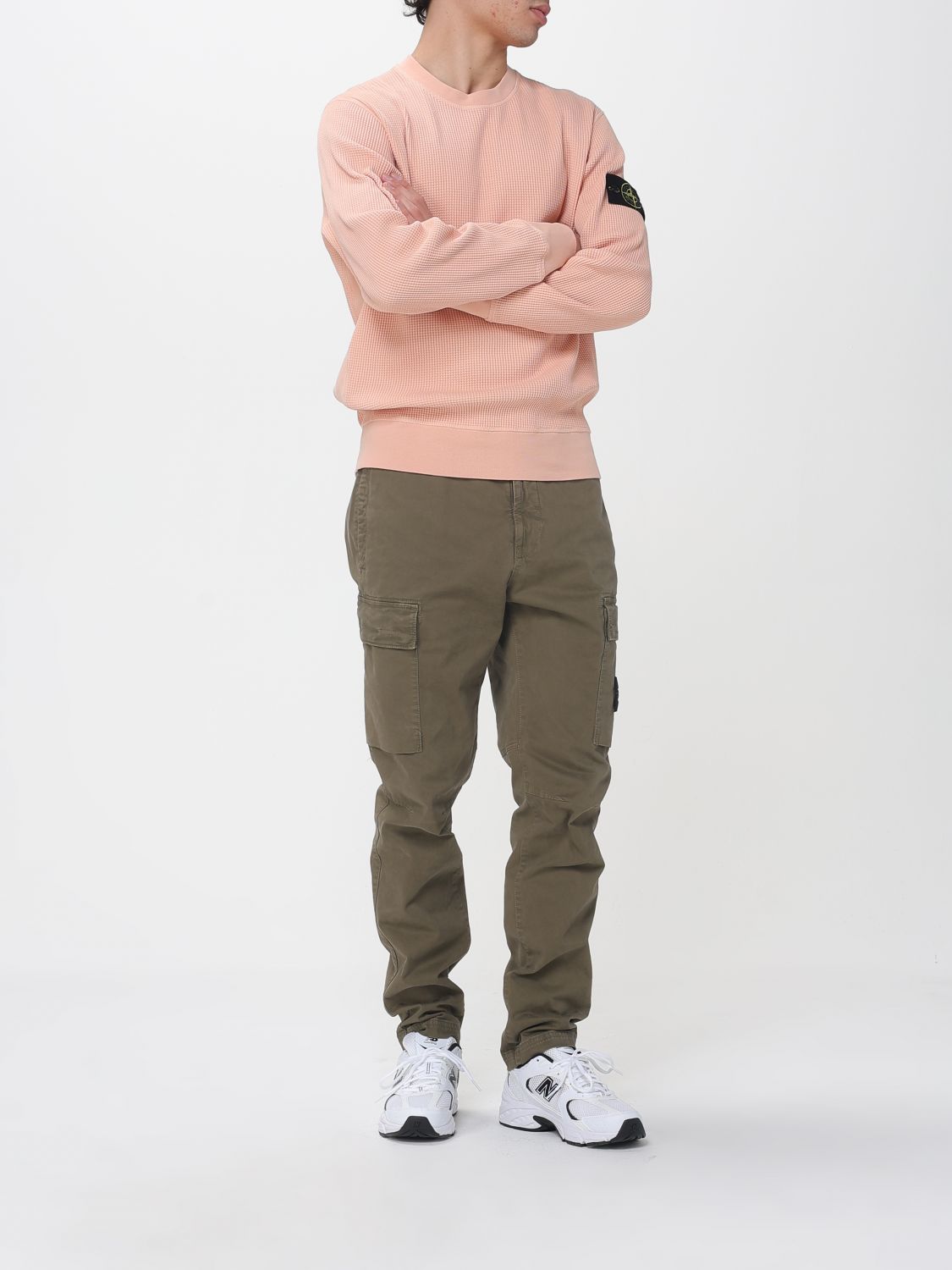 Pants Men color Green