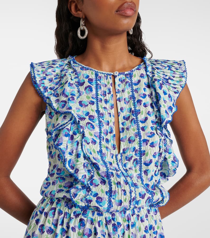 Bambi printed ruffled minidress