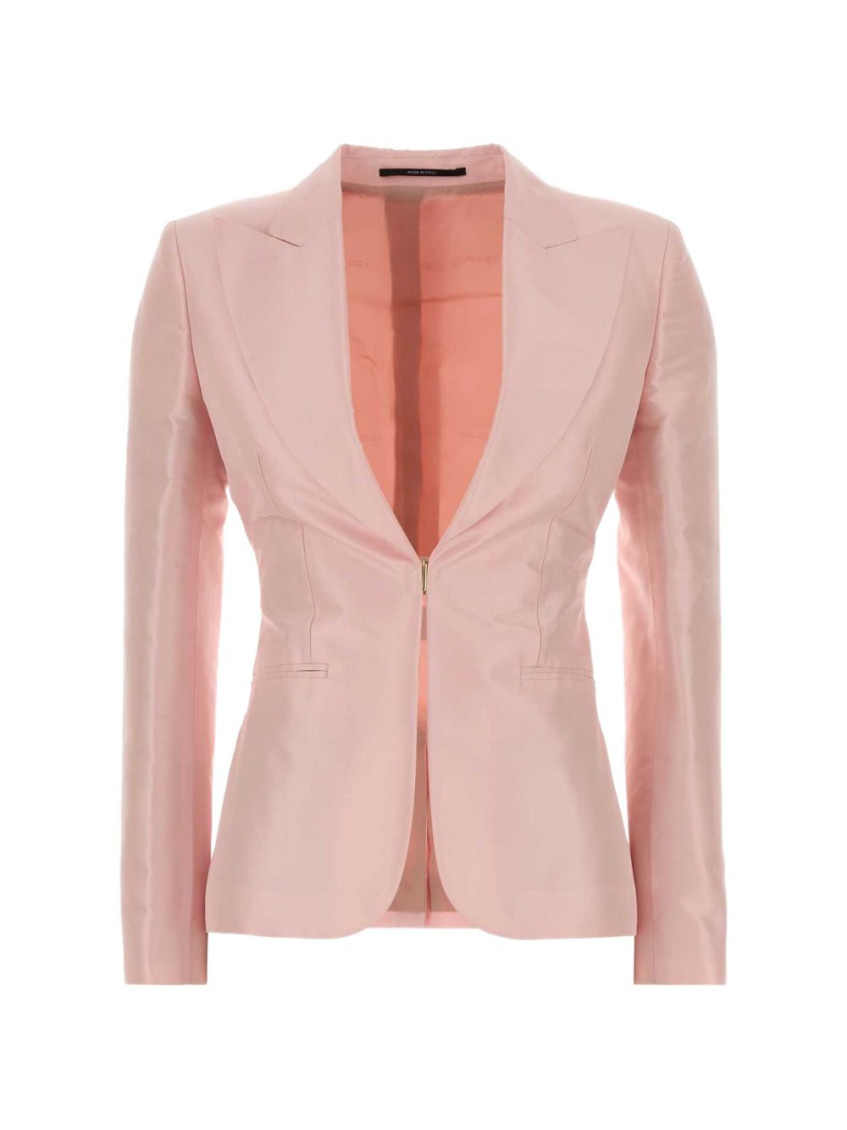 Gucci - tailored silk nylon blazer long sleeve