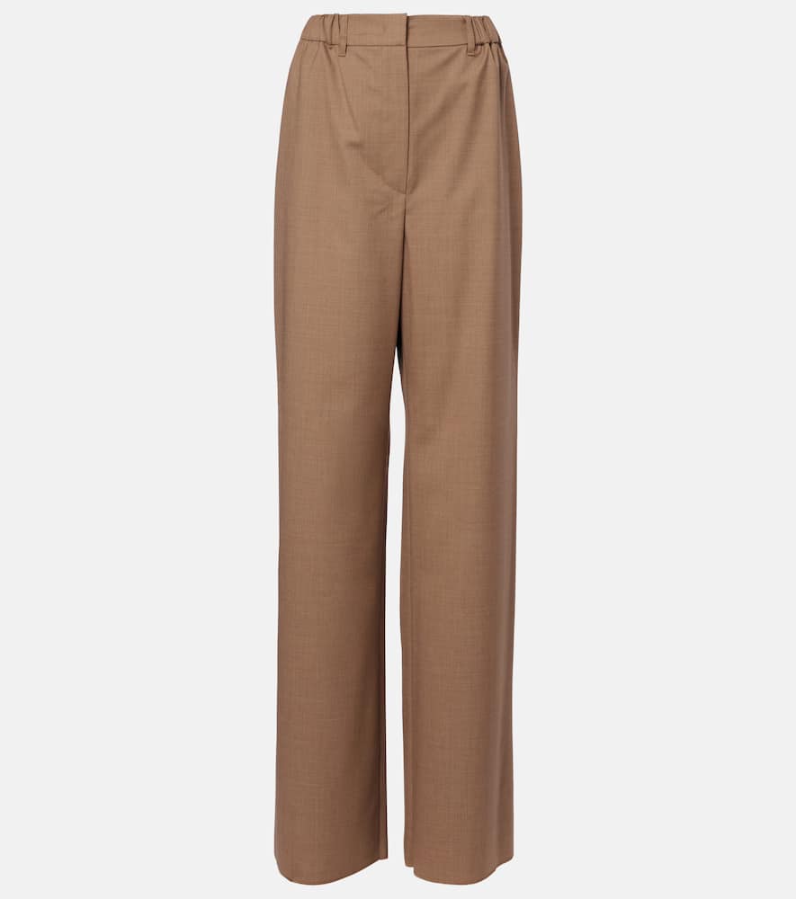Salpa virgin wool straight pants