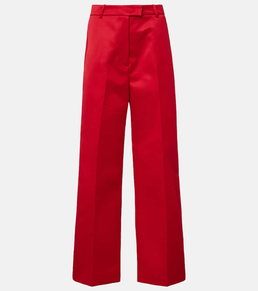 Brickell satin wide-leg pants