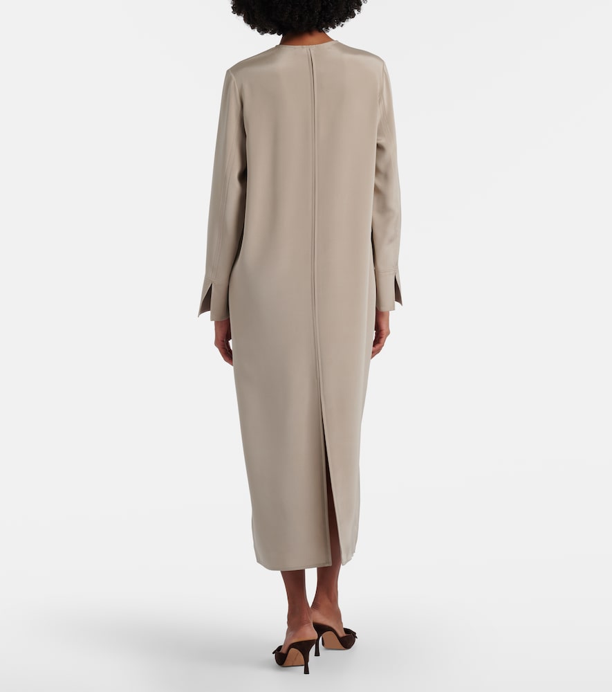 Unghia silk-blend midi dress