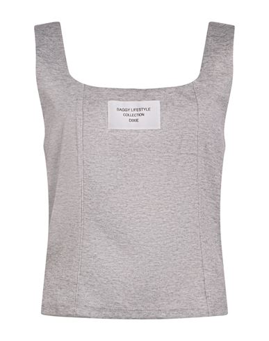 Woman Tank top Grey Size S Viscose, Cotton, Polyester, Polyamide