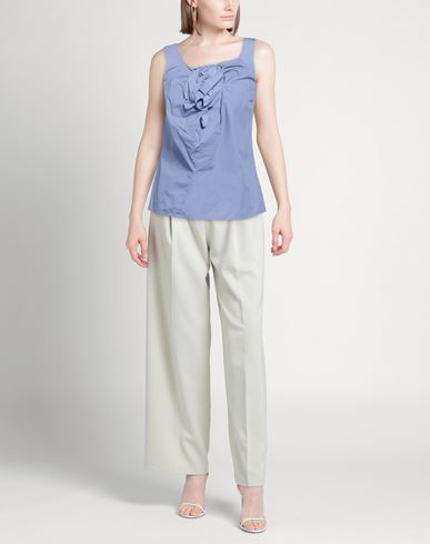 Woman Top Light blue Size 4 Cotton