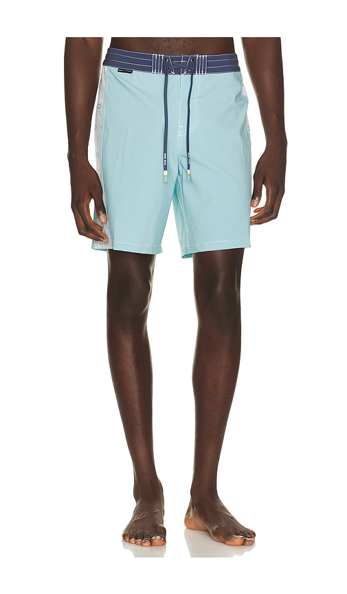 Dark Seas Rincon Boardshort in Baby Blue,Navy. 30. Also