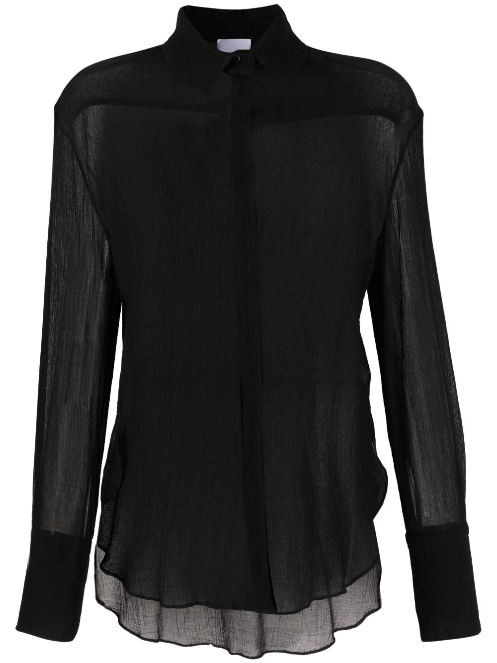 Painter textured cotton shirt - Black