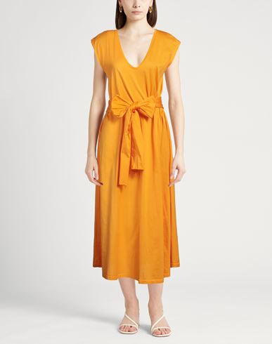 Jucca Woman Maxi dress Mandarin Size M Cotton