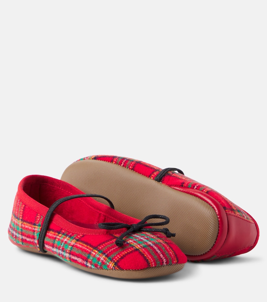 PèPè Lana plaid ballet flats