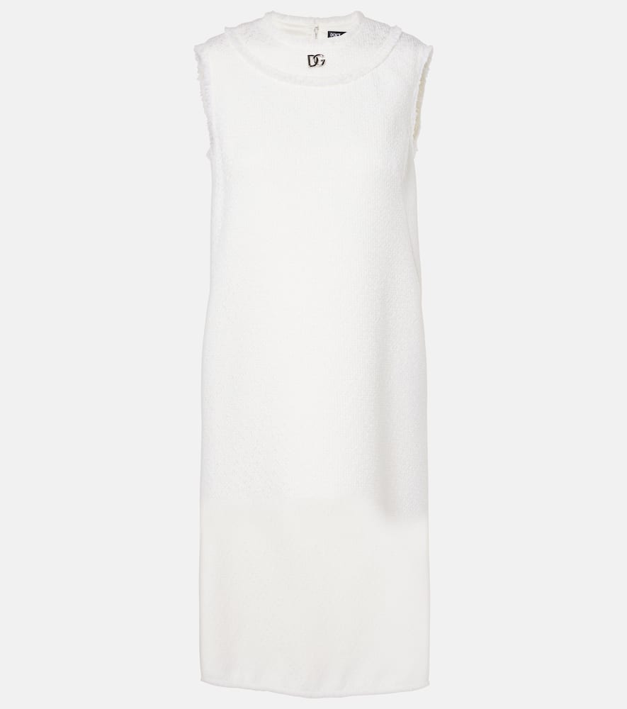 DG wool-blend tweed shift dress