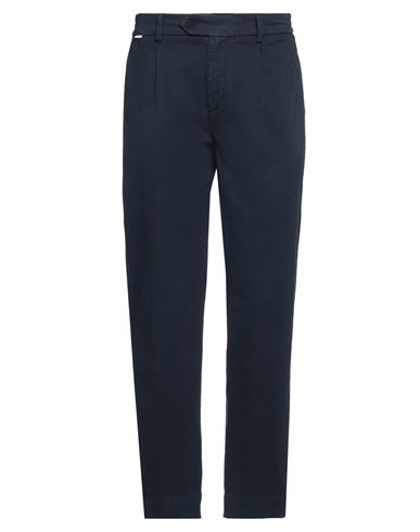 Man Pants Midnight blue Size L Cotton, Elastane