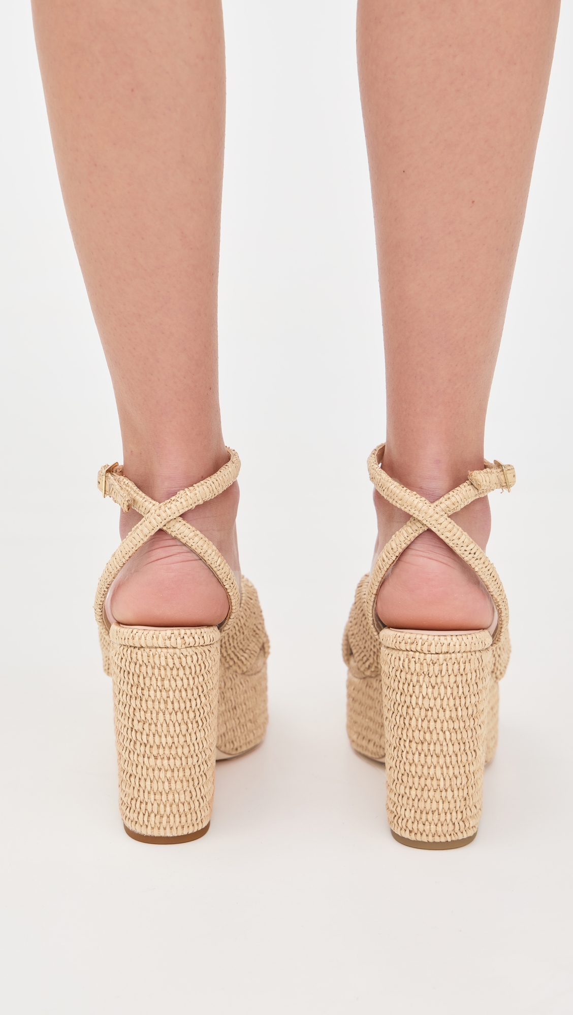 Loeffler Randall Chunky Platform Sandals Natural