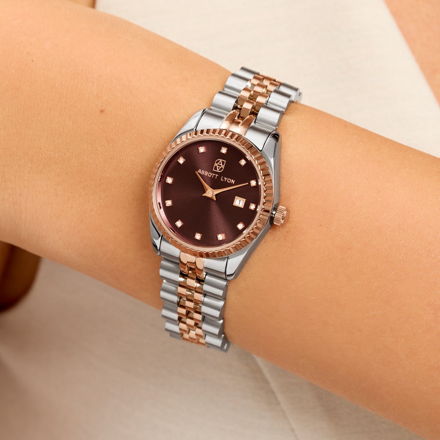 Two Tone Mocha Belgravia 36 Watch