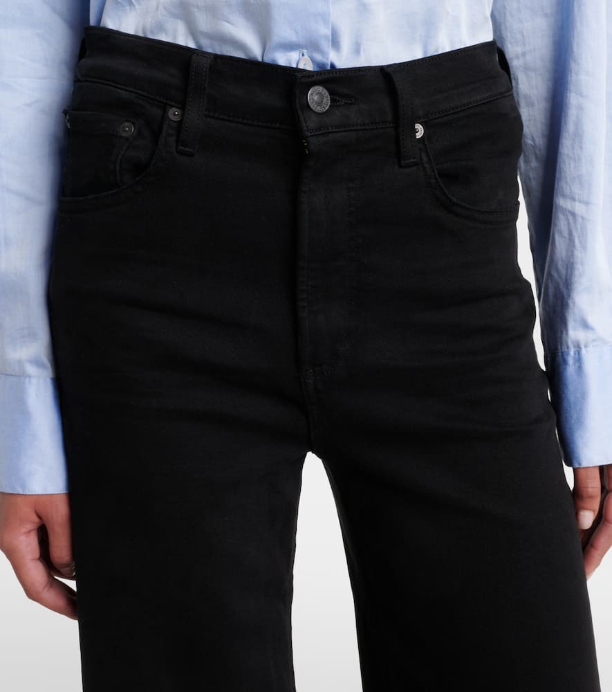 Lyra high-rise wide-leg jeans
