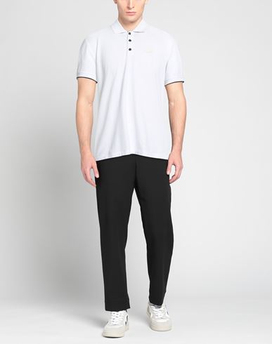 Man Polo shirt White Size M Cotton, Elastane
