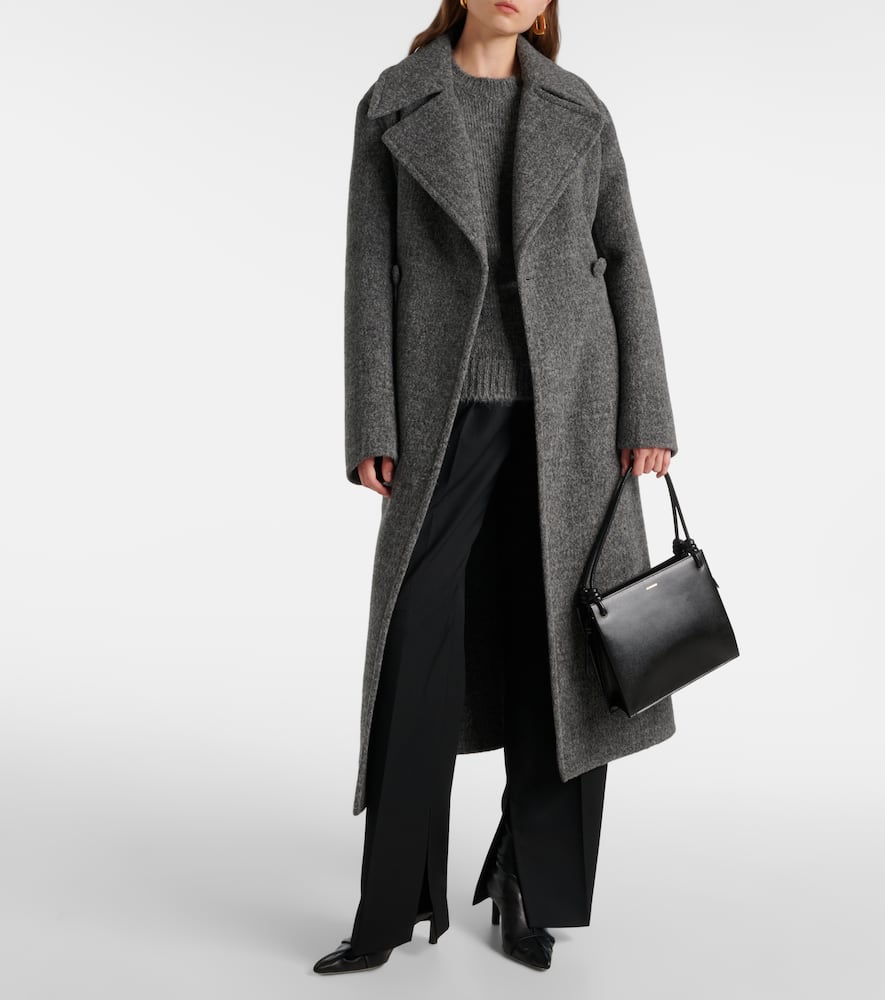 Oversized alpaca and wool-blend sweater