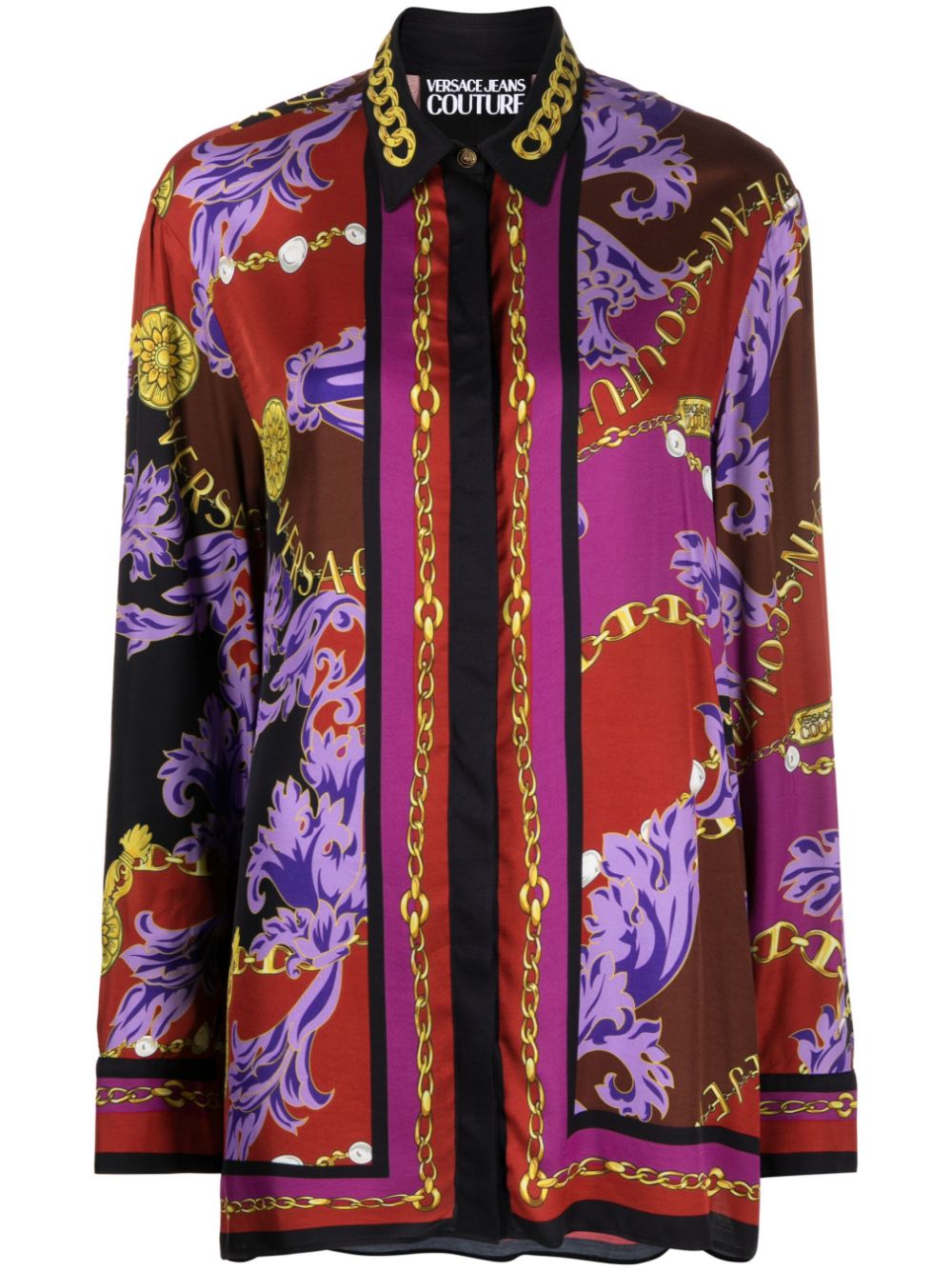 Barocco-print shirt - Pink