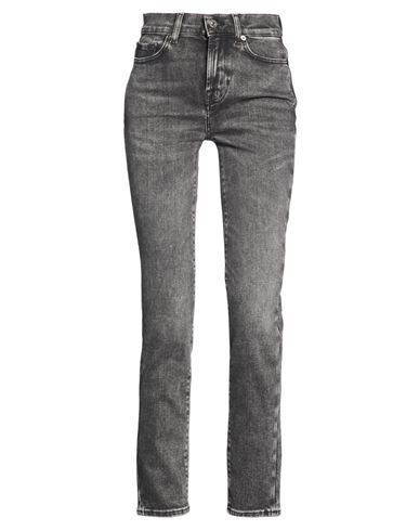 Woman Jeans Black Size 24 Cotton, Lyocell, Elastomultiester, Elastane