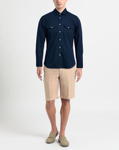 Man Shirt Navy Size 15 ¾ Cotton