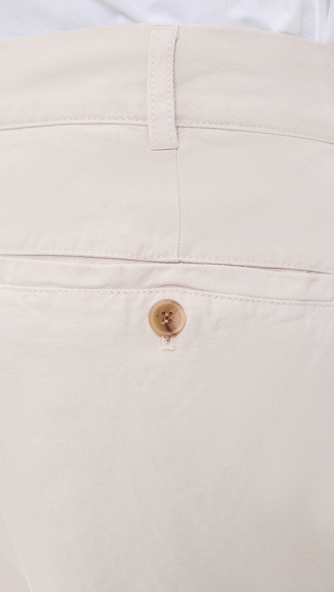 Canal Pleated Twill Cotton and Linen Pants Birch