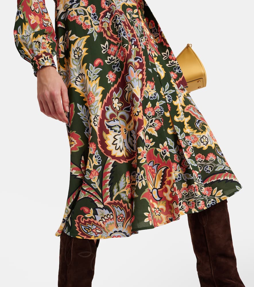 Printed wrap dress