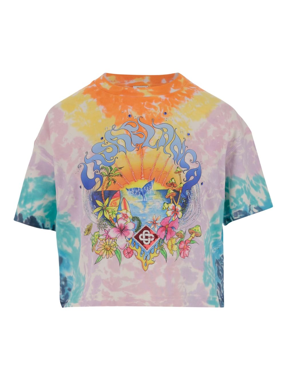 Casablanca organic-cotton t-shirt - Purple
