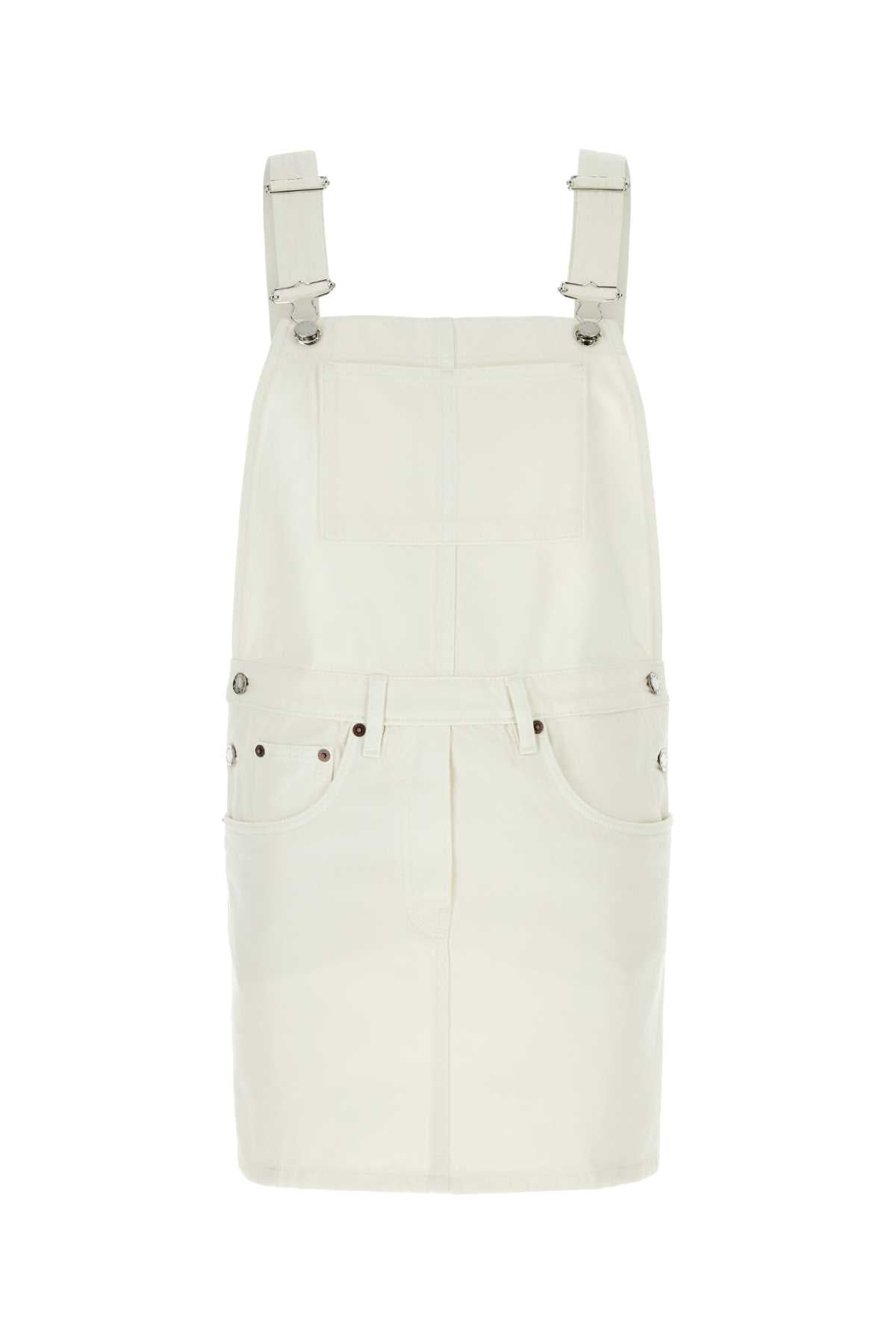 Denim Dress — White