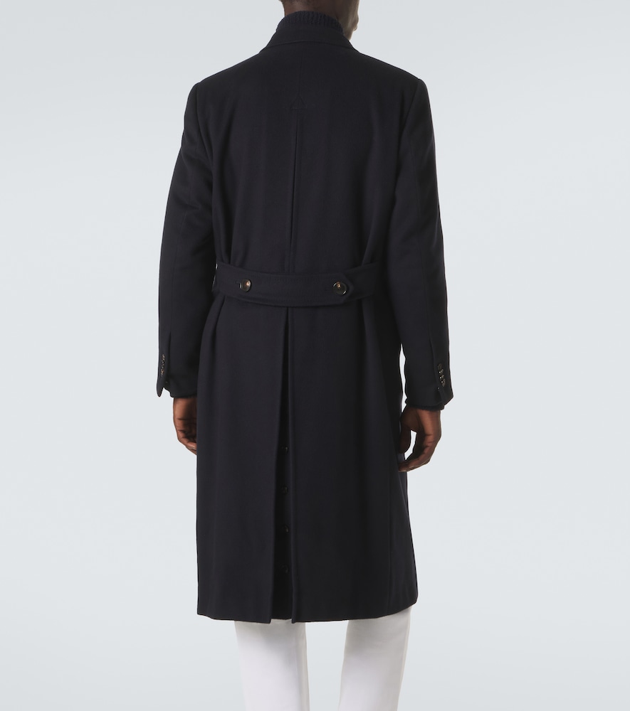 President double-breasted wool coat