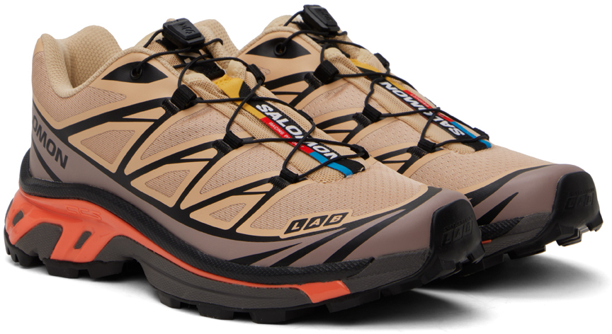 Salomon Beige XT-6 Sneakers