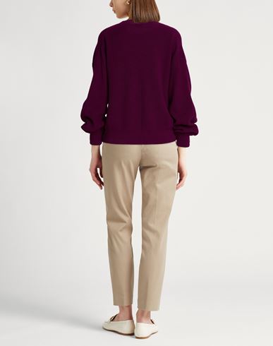 Woman Sweater Plum Size L Cashmere