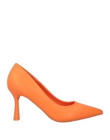 Woman Pumps Orange Size 7 Synthetisches Material