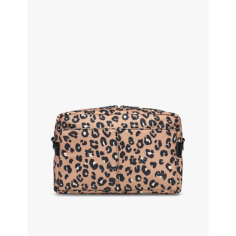 Neutral Leopard Axel Leopard-print Shell Changing bag 1SIZE