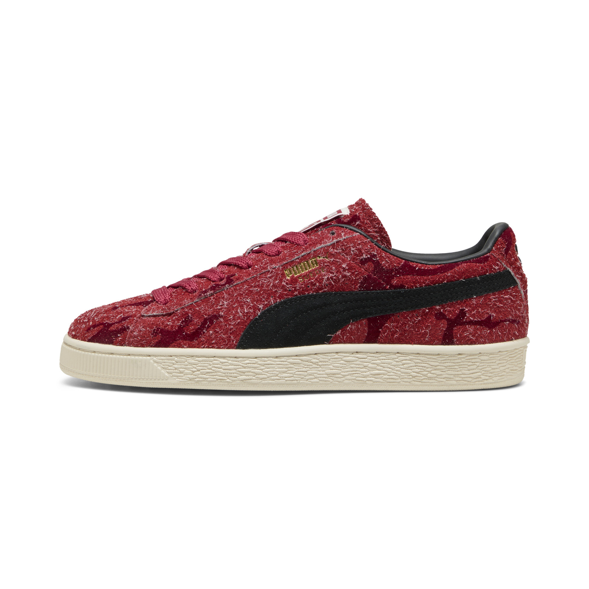 PUMA Suede Flock Men's Sneakers in Red