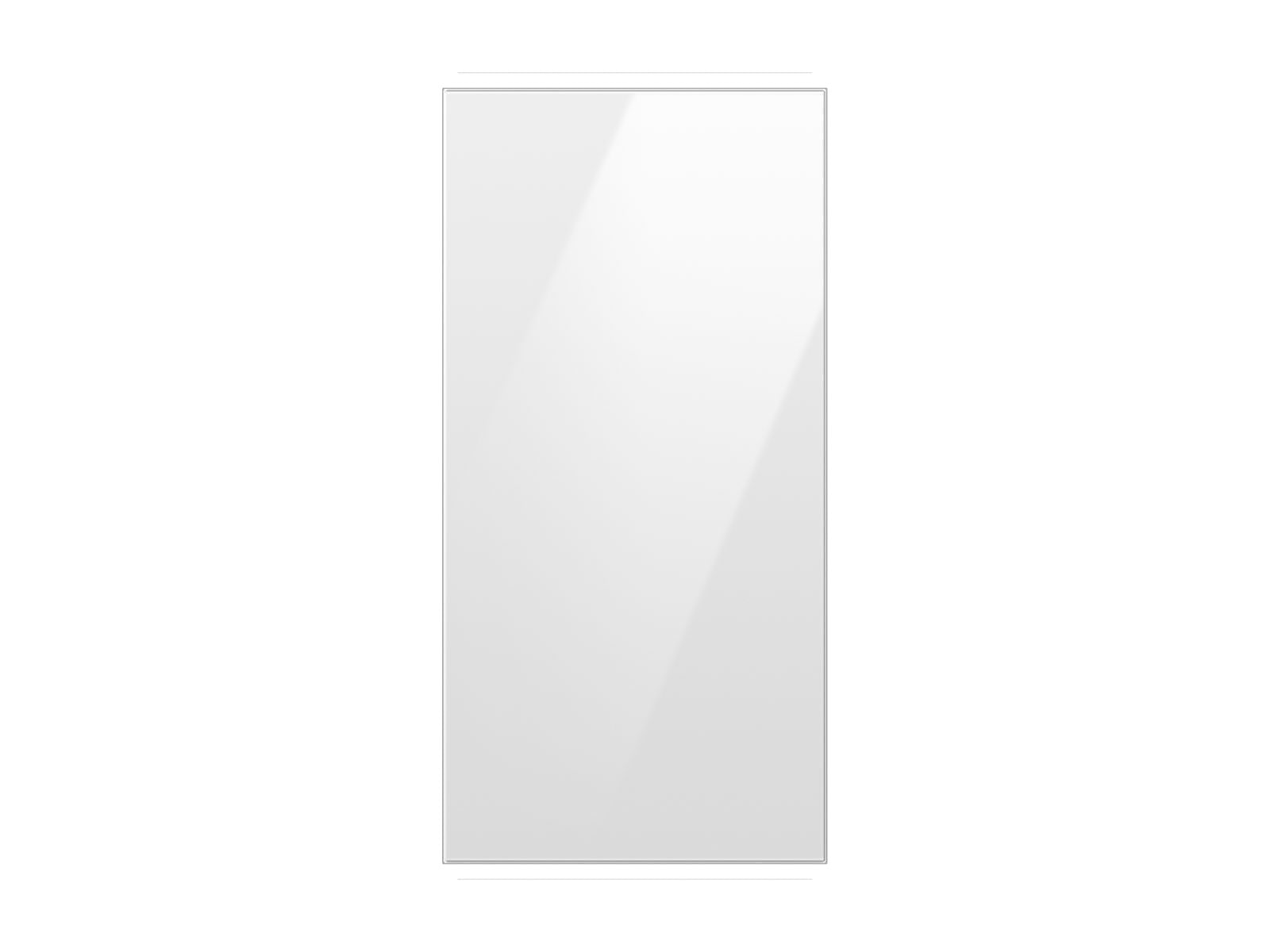 Bespoke 4-Door French Door Refrigerator Panel in White Glass - Top Panel(RA-F18DU412/AA)