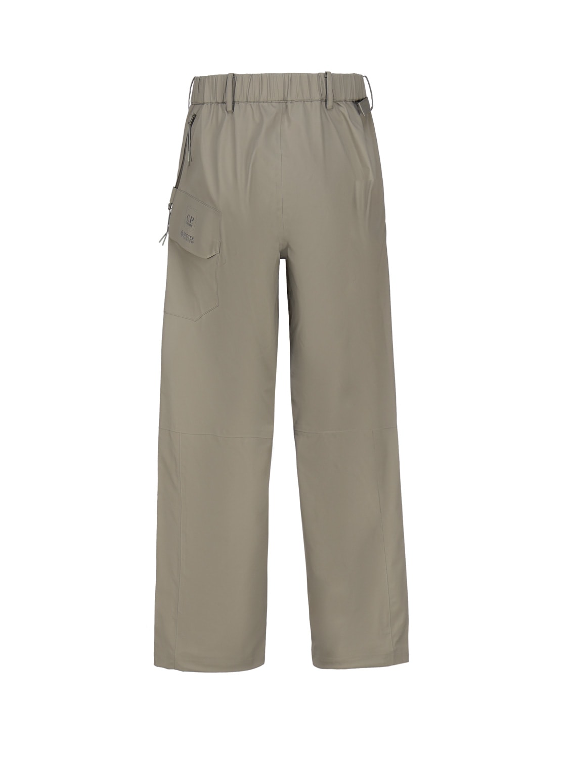Logo-patch belted wide-leg trousers - Green