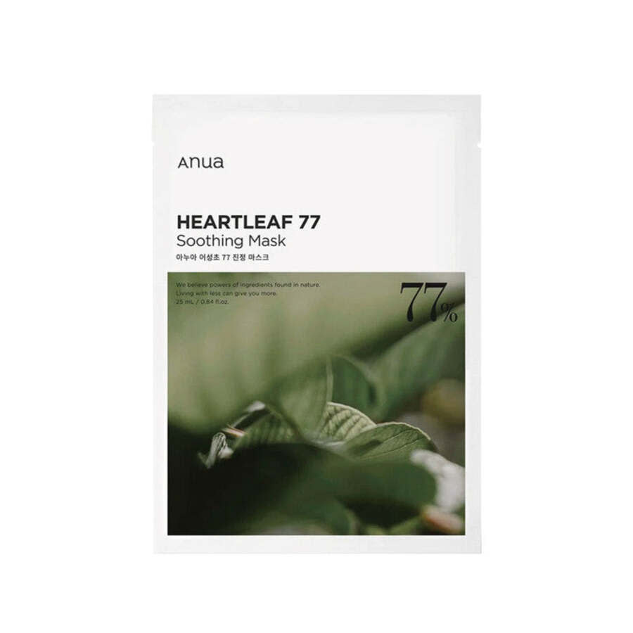 Unisex Heartleaf 77% Soothing Sheet Mask 0.84 oz 8809640730290