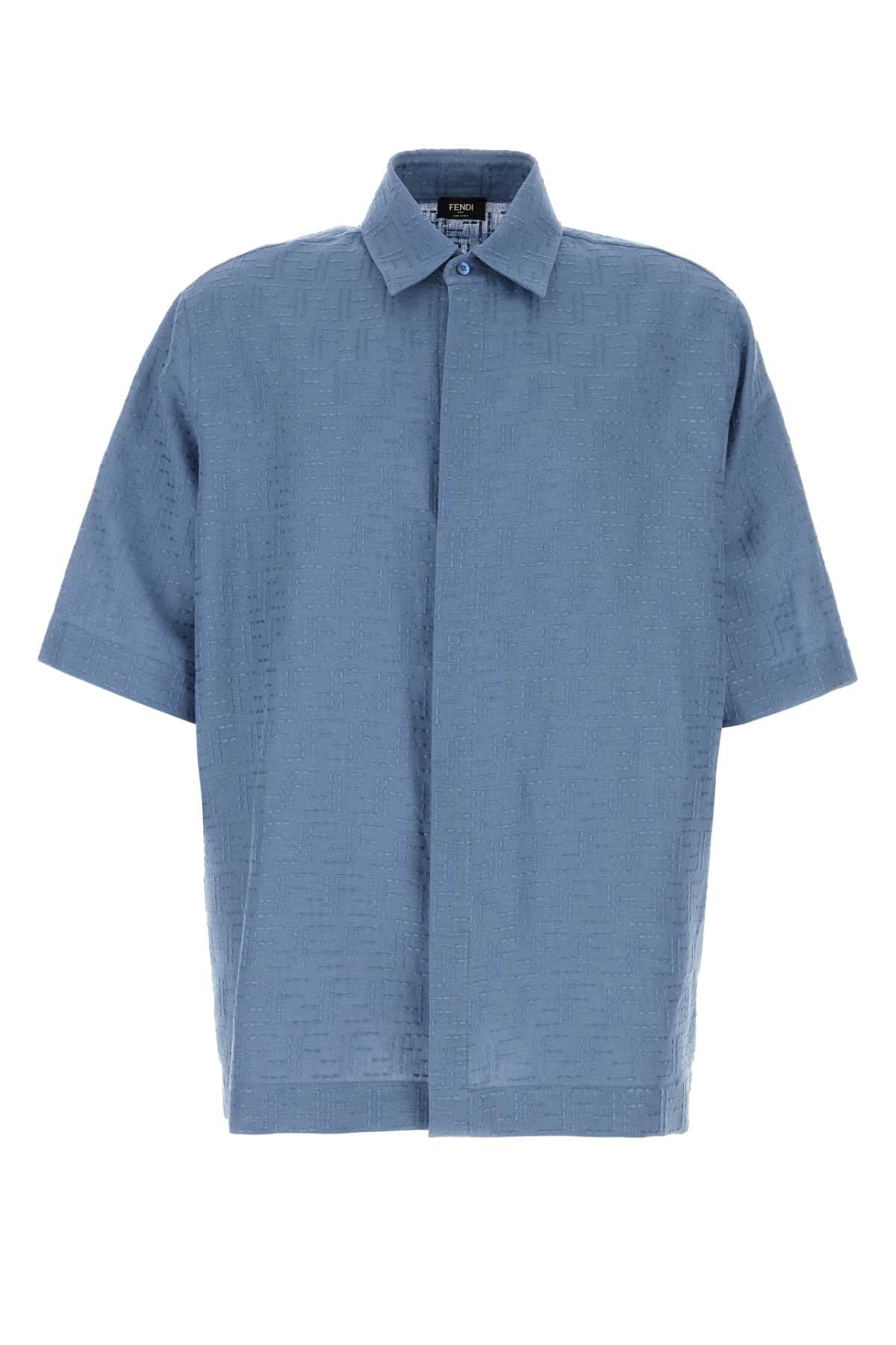 Linen-Cotton Shirt — Blue