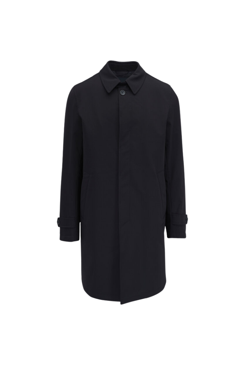 Linen Coat — Black