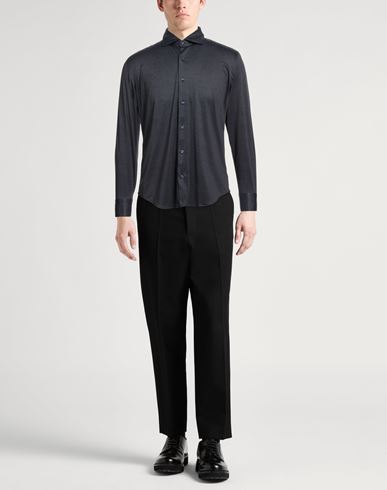 At. p.co Man Shirt Charcoal Size 15 ½ Polyester, Elastane