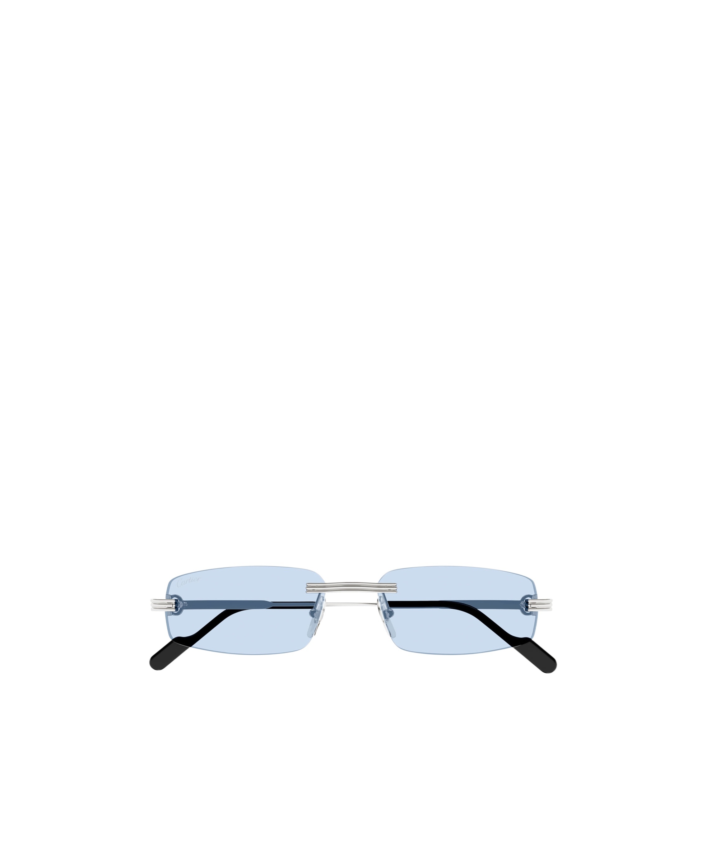 Cartier Rectangular Rimless Sunglasses
