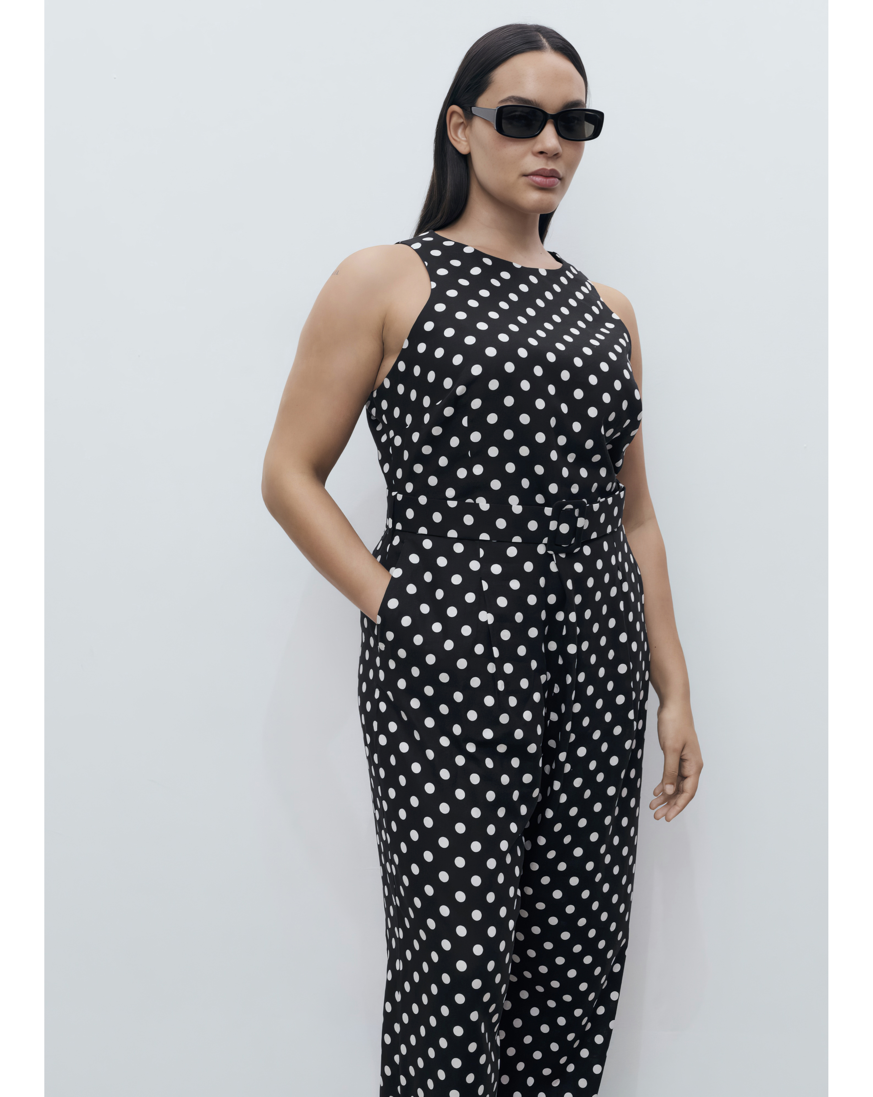 MANGO POLKA DOT JUMPSUIT
