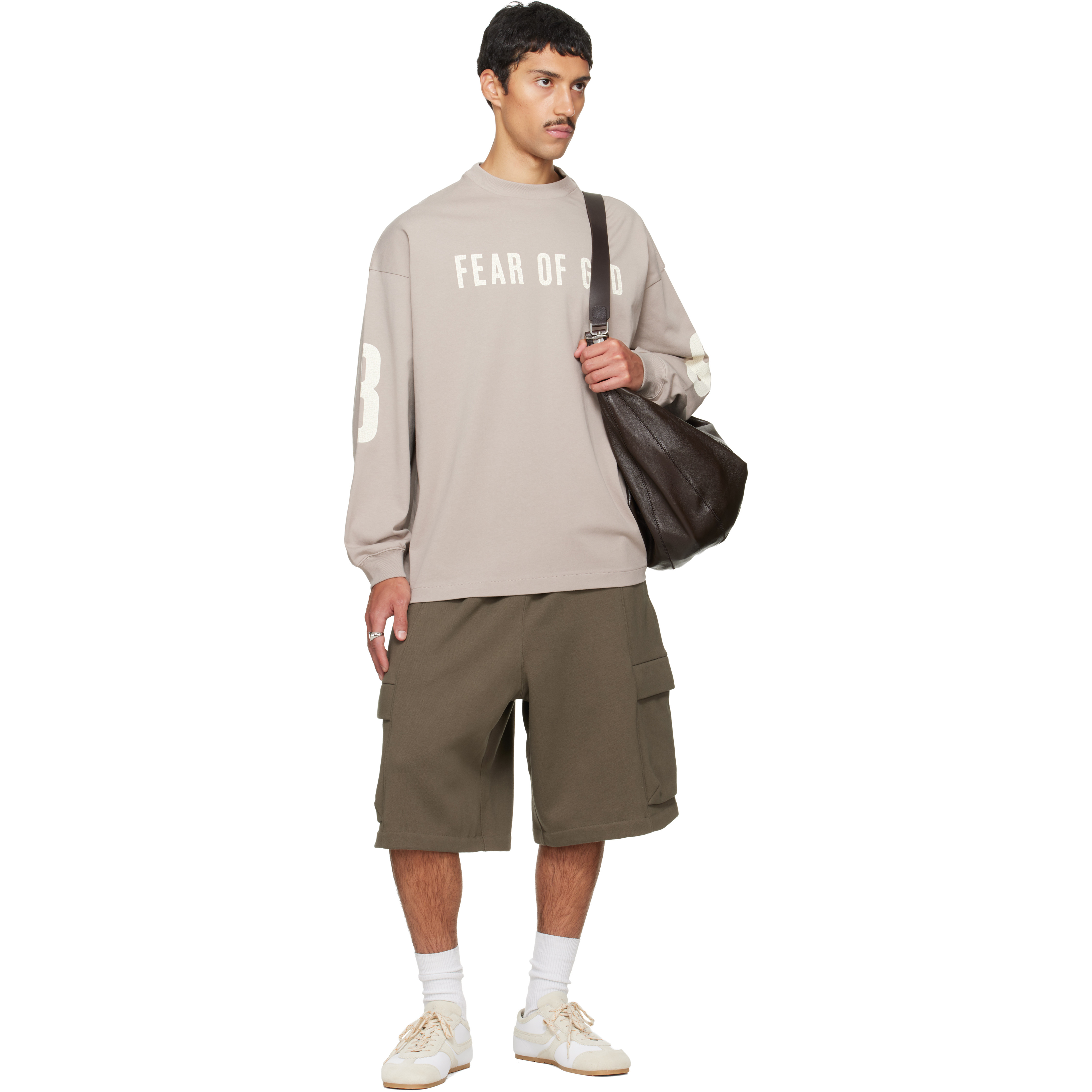 Khaki Cargo Basketball Shorts