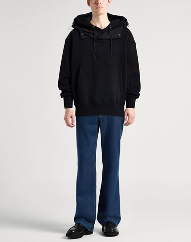 Man Sweatshirt Black Size M Cotton, Polyester, Elastane