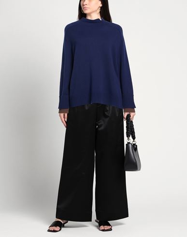 Woman Turtleneck Blue Size 10 Wool, Cashmere