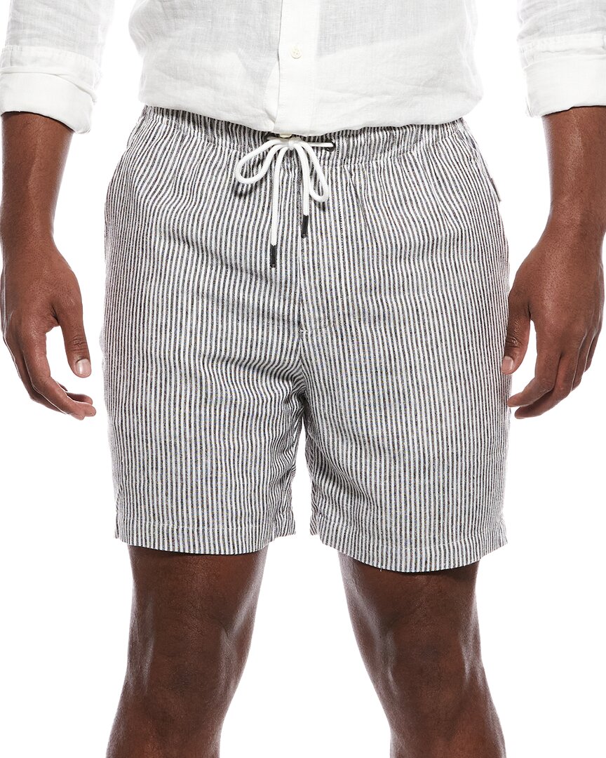 Classic Stripe Linen-Blend Short
