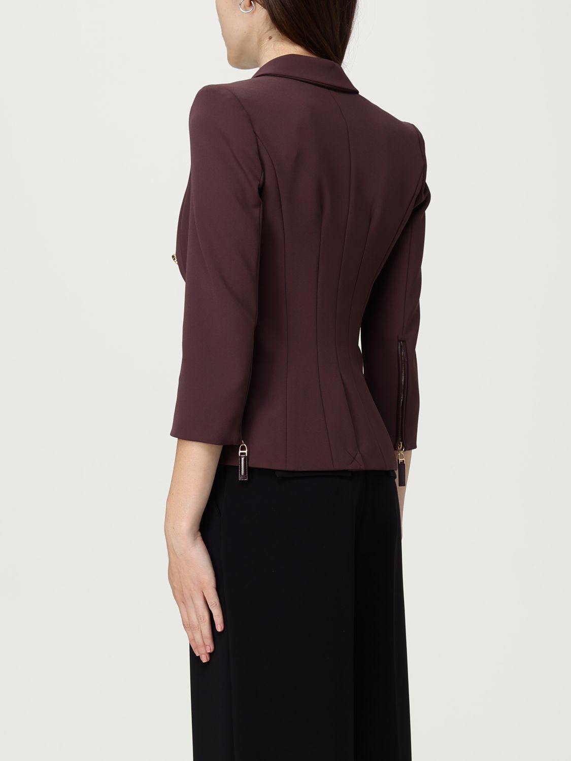 Blazer Woman color Wine