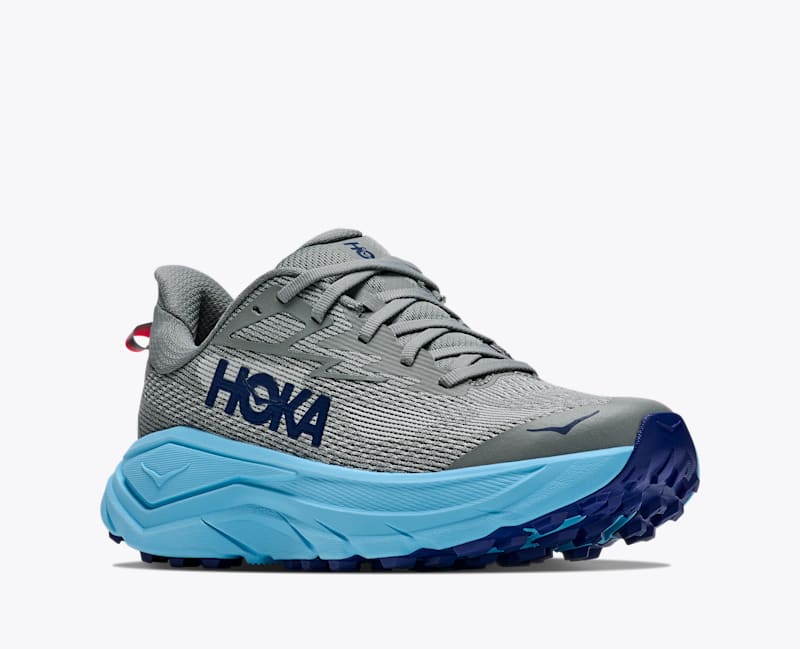 HOKA Women's Challenger 8 Shoes in Galactic Grey/Soaring Blue