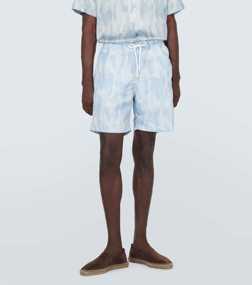 Printed swim trunks