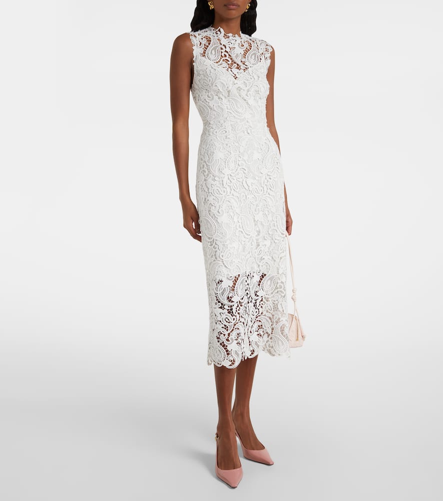 Lace midi dress